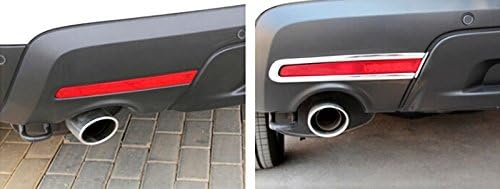 ITrims Car Accessories for Ford Explorer 2011-2014 ABS Chrome Front & Tail Rear Back Fog Light Lamp Cover Trims 4PCS