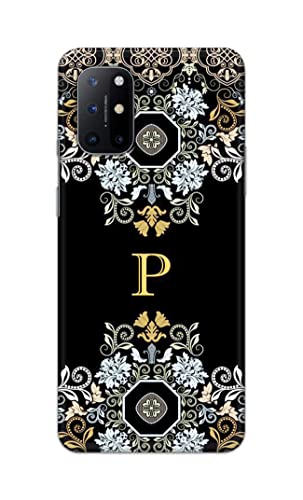 Image of Printed Hard Back Cover Case for OnePlus 8T | OnePlus 8T+ 5G Back Cover (Alphabet P) -1803