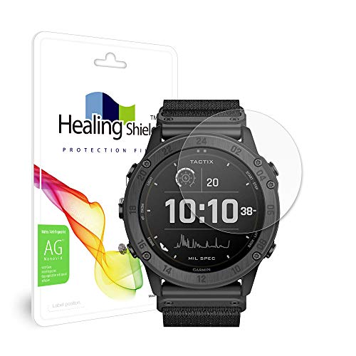 Healingshield Screen Protector Anti-Fingerprint Anti-Glare Matte Film Compatible with Garmin Tactix Delta Solar [Front 2pcs]
