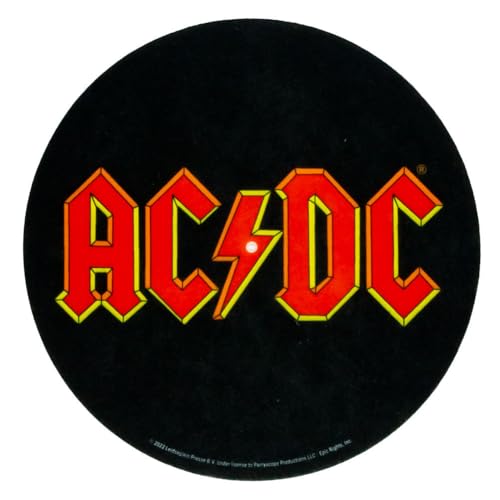 AC/DC Logo Turntable Slipmat (One Size) (Black/Red)