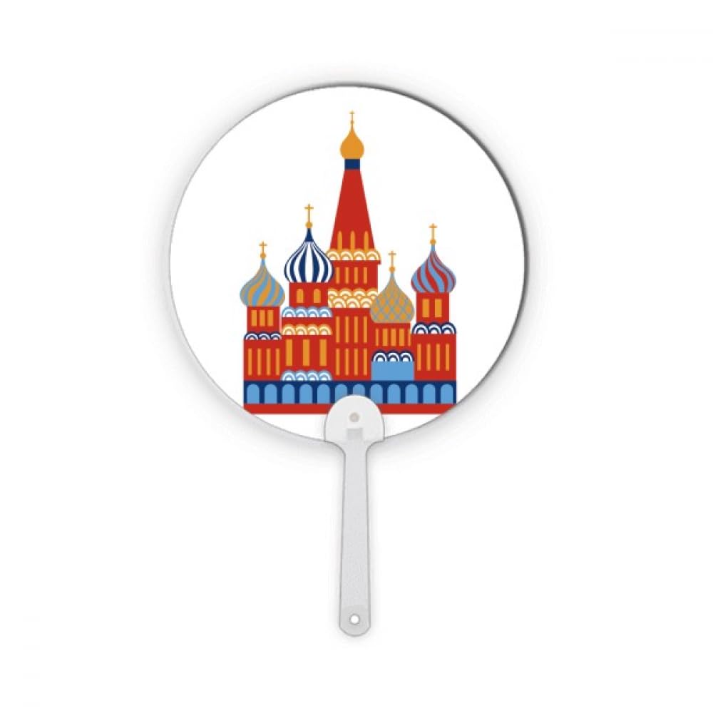 Éventail rond en plastique Kremlin accessoire de fraîcheur