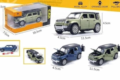 Image of Royals hub Diecast 1:36 Defender Metal Body Car Model Openable Doors, Bonnet & Boot Pull-Back Action Toy for Kids Diecast Collector Display Model (Multi Color)