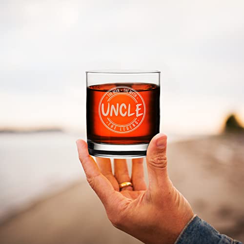 Veracco-The-Man-The-Myth-Uncle-The-Legend-Whiskey-Glass-Funny-Birthday-Gifts-Fathers-Day-Birthday-Gifts-For-New-Dad-Daddy-Stepdad-Clear Veracco The Man The Myth Uncle The Legend Whiskey Glass Funny Birthday Gifts Fathers Day Birthday Gifts For New Dad Daddy Stepdad Clear