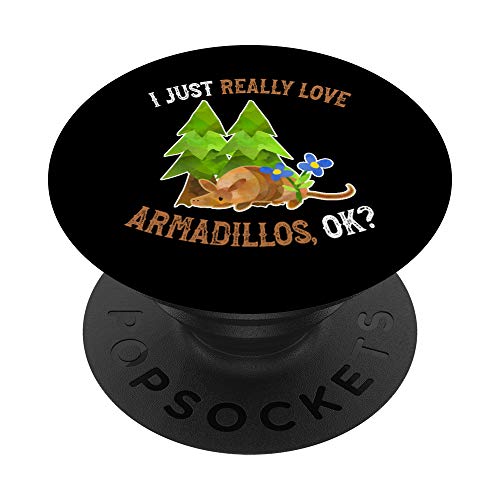 I Love Armadillos - Armadillo lindo y divertido PopSockets PopGrip Intercambiable