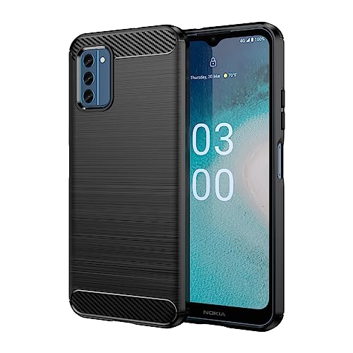 Aikcks for Nokia C300 Phone case Shockproof Scratch Resistant Carbon Fiber Jacket Soft TPU for for Nokia C300 case (Black)