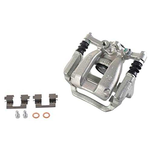 Image of TRQ Front and Rear Brake Caliper Set Zinc Coated Brackets Hardware Compatible with 2017-2019 Buick LaCrosse 2016-2018 Chevrolet Malibu 2018-2020 Equinox 2018-2020 GMC Terrain
