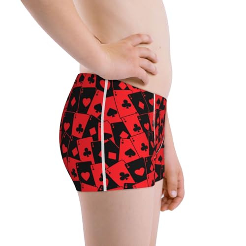 Boys' Cotton Boxer Brief Soft Underwear-Playing Cards2