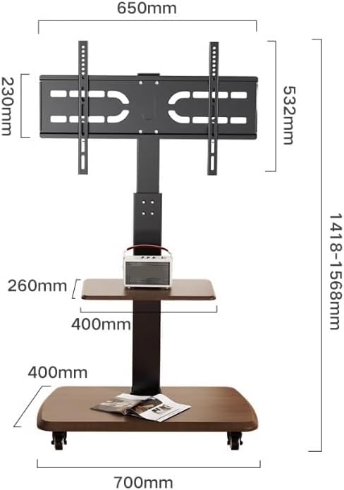 楽天市場】UNHO テレビスタンド キャスター付き 32〜80インチ対応 TV