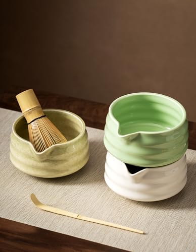 Ensemble de fouet à matcha unique NEKIT avec bol traditionnel et support