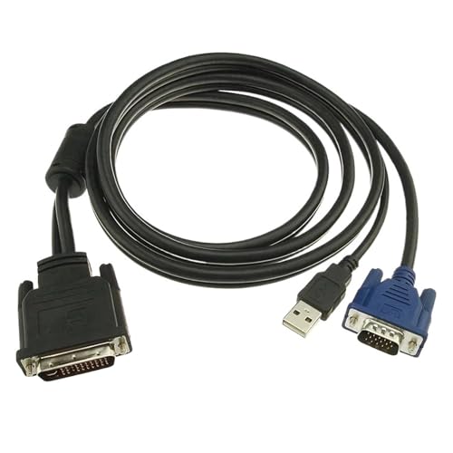 YWZBQL Wen ST DVI M1-DA 30+5 Pin to 15Pin + USB Projector Cable 1.8M