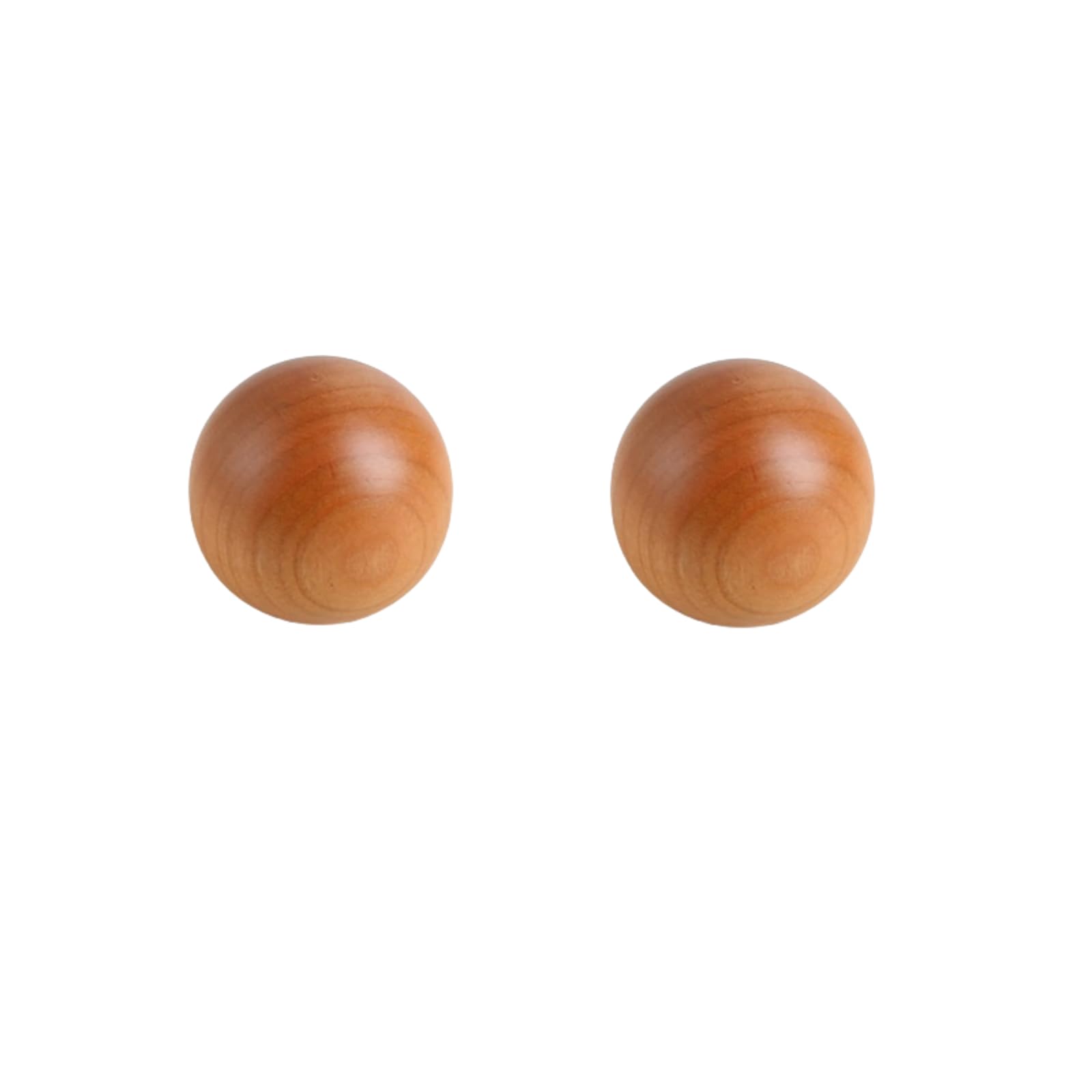 ITTRUH Round Wood Drawer Knobs,Furniture 2Pcs Solid Wardrobe