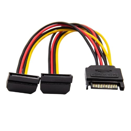 Cable adaptador Y SATA 15 pines 15 cm miniatura 5