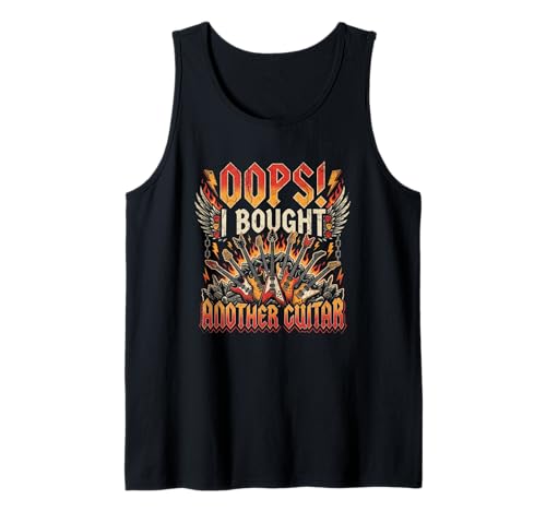 ¡Vaya! Compré Otra Guitarra Guitarrista Divertido Guitarrista Guitarra Camiseta sin Mangas