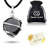 Sugandha Wellness Hematite Healing Crystal Necklace - Protection, Balance & Energy Stone. Strength & Focus Pendant. Jewelry Gift for Yoga, Meditation & Reiki