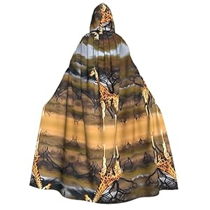 YQxwJL AB-122 Kapuzenumhang Giraffenmotiv Erwachsene