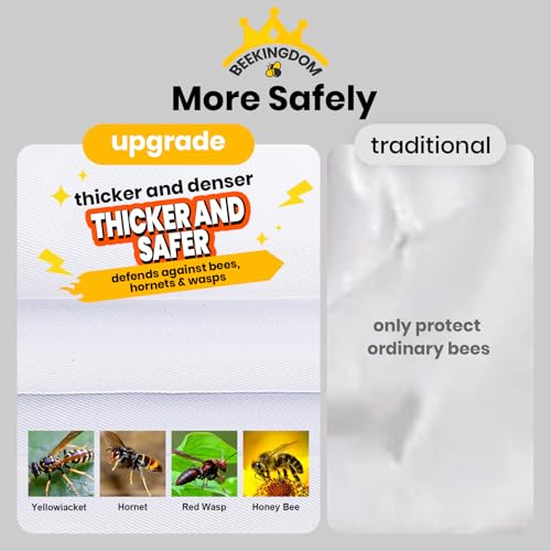 Beekeeper Suit for Men & Women - Sting Proof Ventilated Hood & Gloves, Full Body Protection for Beekeeping, Wasp & Hornet Suits, Durable Bee Suits for Men/Women (XXL-5'11"-6'3") - Image 5