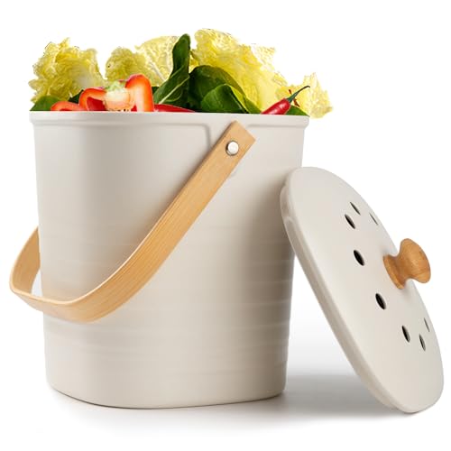 LALASTAR Bamboo Fiber Kitchen Compost Bin