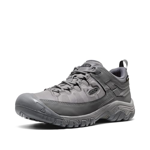 KEEN Mens Targhee EXP Waterproof Hiking Shoes Steel Grey 7