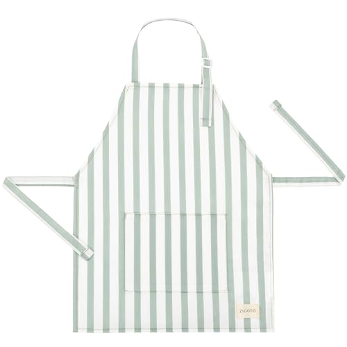 ZICOTO Kids Apron for Girls & Boys - Toddler Apron with Pocket for Cooking Baking & Crafts - Great to Gift Your Little Chef