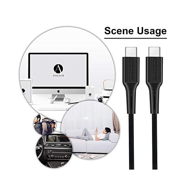 SHULIANCABLE USB-C auf USB-C Kabel, USB C Schnellladekabel für MacBook, Macbook Pro, iPad mini6/Pro 2021, MacBook Air… – Bild 4