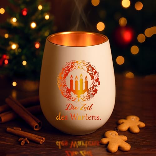 Weihnachts Windlicht mit Gravur Türkranz Weihnachten Motiv,...