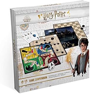 Cartamundi Harry Potter Games Compendium, Enjoy 35 Different Harry Potter Themed Board Games, Including Nine Men's Morris, Draughts, Ludo, Ladders, Great Gift For Kids Aged 5+