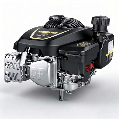 Aceup Energy 4.4HP 173cc Gas Engine Vertical Shaft 4-Stroke Gas Motor with Primer for Lawn Mower