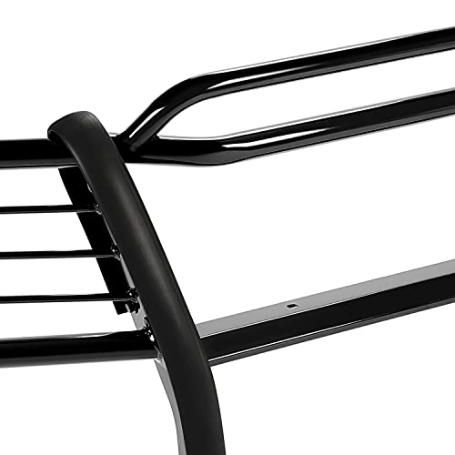 Hecasa Brush Grill Guard Compatible With 1997-2003 Ford F150 F250Ld 4Wd Expedition 4Wd 2004 Heritage Bull Bar Front Bumper Grill Grille Guard Protector Brush Push Bar Black Powder Coated Steel #TOP7