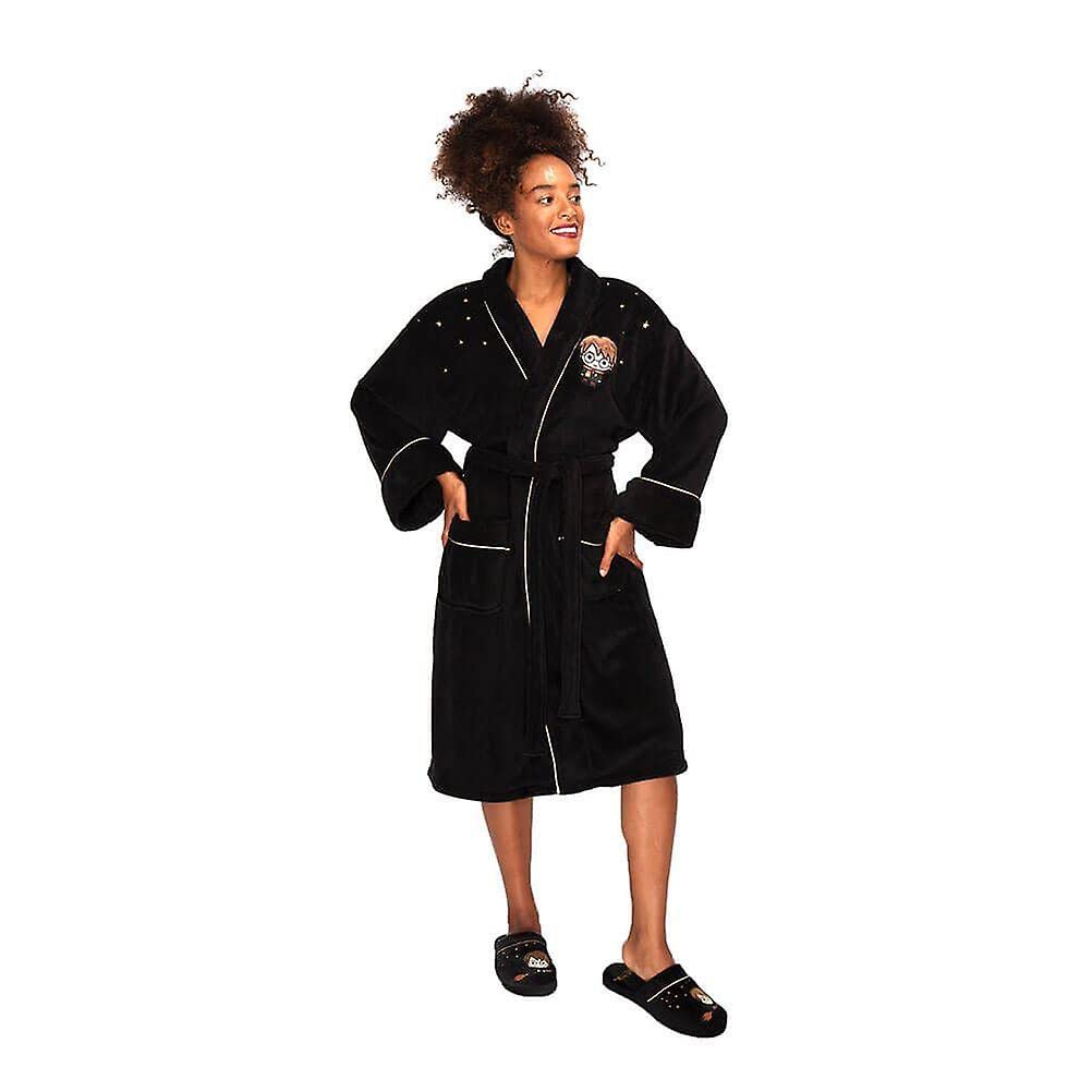Harry Potter Groovy Ladies Fleece Bathrobe Kawaii