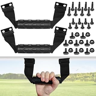 CHolic 2 Pack Universal Golf Cart Soft Grab Handle Compatible with Club Car, EZGO, Yamaha, XSeries with Versa Triple Track Tops Only