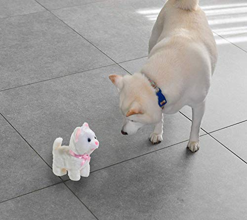 Home-X Plush White Kitten, Electric Cat Toys, Interactive Pets, Stuffed Animals #TOP4