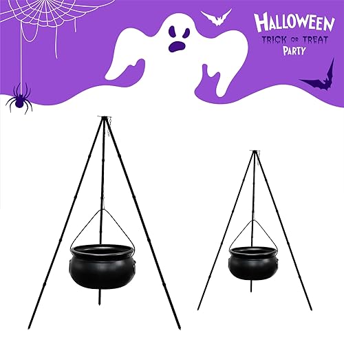 Caldero de bruja para mejorar la atmósfera con dulces en Halloween 3