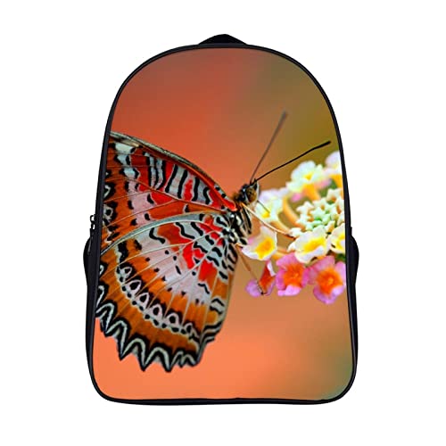 Sac à dos de travail élégant papillon, finition 3D haut de gamme