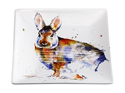 Big Sky Carvers Cottontail Snack Plate, Multicolor