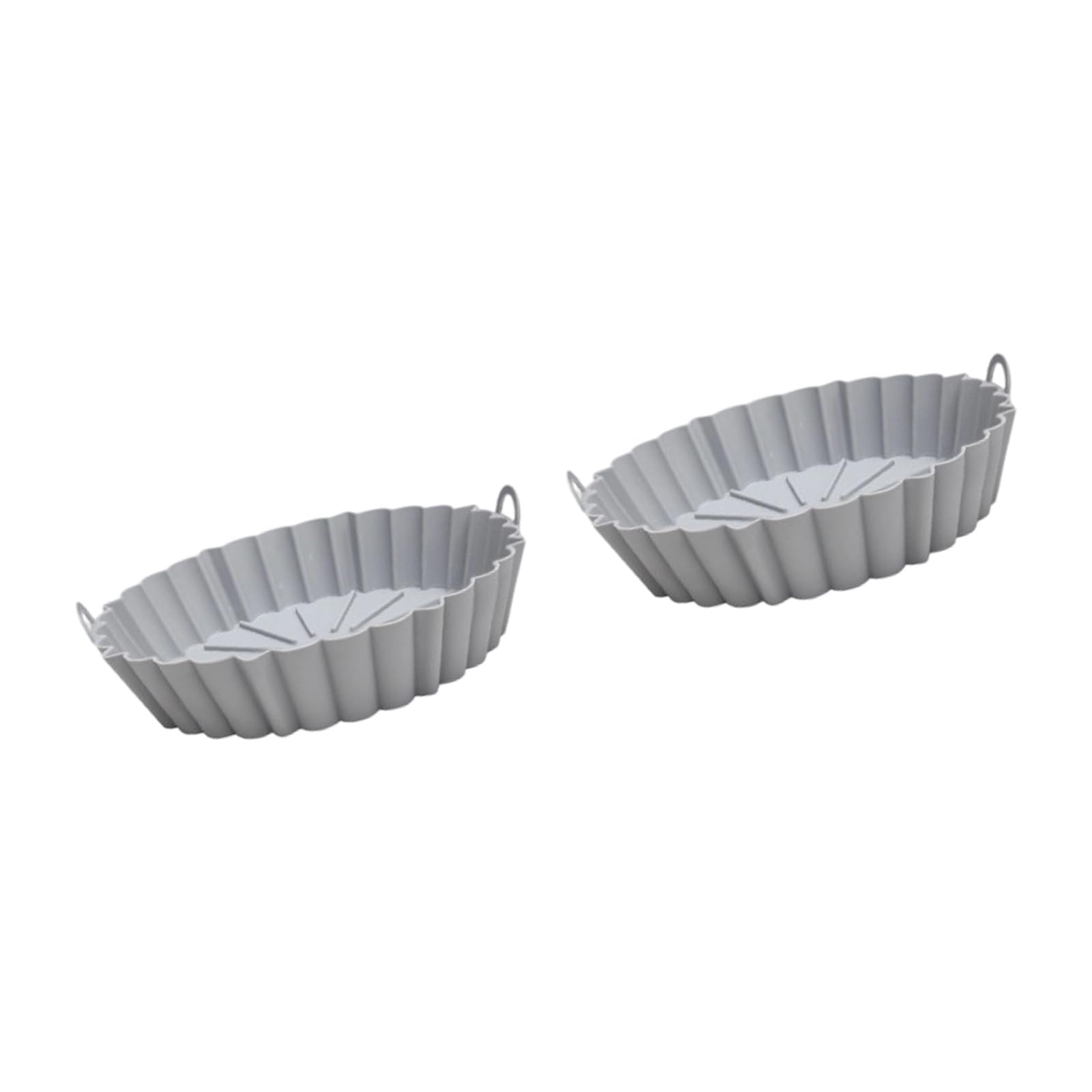 Jazuaiao 2 Pack Round Shape Baskets Silicone Liners Set Oven Safe Cooking Mats Air Fryers Basket for Cooking Use Nonstick Pan