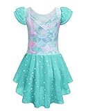 Zaclotre Girls Ballet Leotard Shiny Flutter Sleeve Dance Dress with Criss-Cross Back Toddler Ballerina Outfits