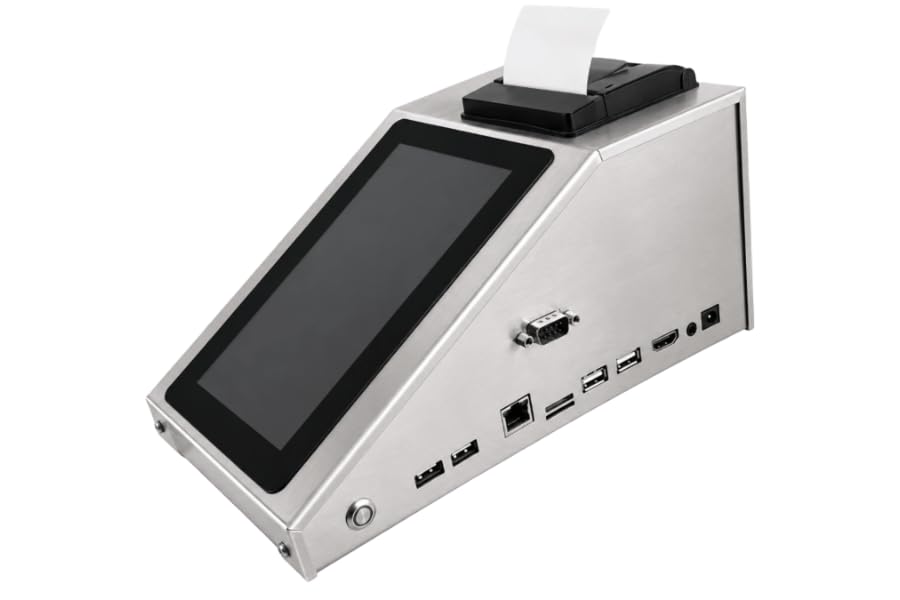 ktpl android based data processor, 7 inch touch screen, 2gb ram, 16gb storage, built-in 58mm thermal printer, wifi, ethernet, usb & hdmi | dairy & milk collection & other applications