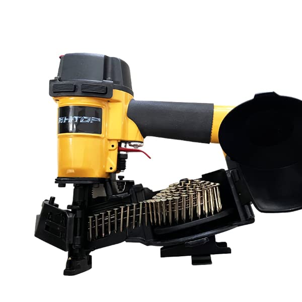 BHTOP 3600 Count Coil Roofing Nails 3/4-Inch x .120-Inch for Roofing Nail Gun, 15 Degree Round Head Wire Weld Collated Roofing Nail, Smooth Shank Electro Galvanized Air Nails for Roofs