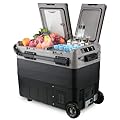 Kohree 12V Car Refrigerator, 53 Quart (50L) Portable Refrigerator, Dual Zone -4?-68? Car Fridge Portable Freezer 12/24V DC and 100-240V AC for RV, Camping,Travel