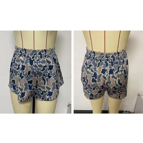 Image of MANGMAO Colorful Camo Boxer Shorts Women Summer Graphic Print Cute Shorts 2025 Trendy