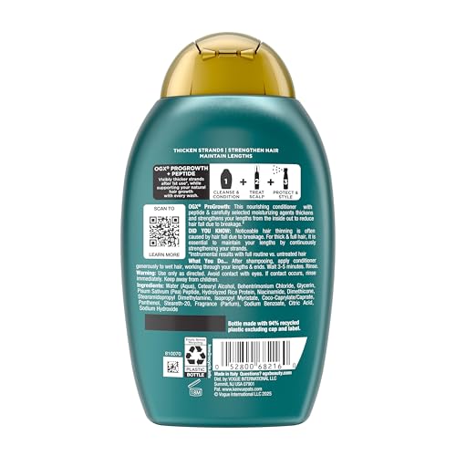 OGX ProGrowth + Peptide Conditioner, 13 fl oz - image 8