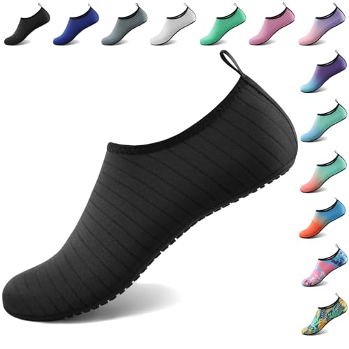 Tanamo Water Shoes for Women Men Quick-Dry Aqua Socks Swim Beach Barefoot Yoga Exercise Wear Sport Accessories Pool Camping Must Haves Adult Youth Size
