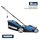 Hyundai Elektro-Rasenmäher LM3301E mit Mulchfunktion, Elektromäher, Mulcher, Mäher (33cm, 1300W, 35L Korb, 5-fache zentrale Höhenverstellung)