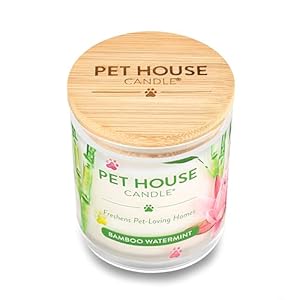 One Fur All – Pet Odor Eliminator Natural Soy Wax, Bamboo Watermint, 9 Oz Jar