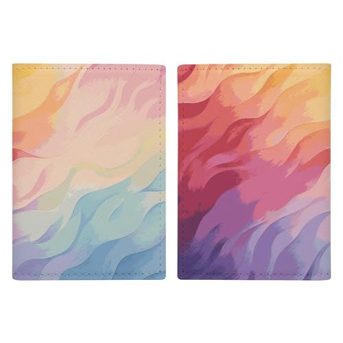 Porte-passeport rose en cuir carlin pizza | Étui de voyage 20.3x13.8cm