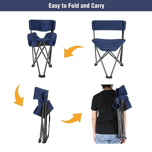 Image of REDCAMP 2 Pack Tripod Chairs for Adults, Folding Lightweight Portable Golf Chairs