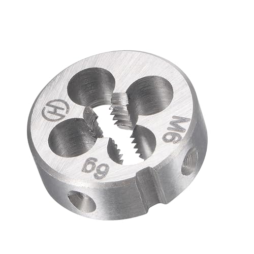 MACHSWON M6 x 1mm Metric Tap and Die Set - Machine Thread Screw Tap with Round Threading Die Kit for Thread Repair - Image 2
