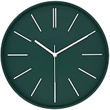 Modern Wall Clock,12 Inch Round Bright Colorful 3D Wall Clocks,Easy to Read,Silent Non Ticking Quart
