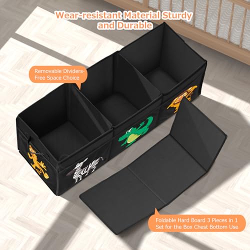 Yohoolyo Y3 Extra Large Toy Box, Collapsible Sturdy Toy Storage Organizer thumb #4