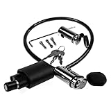 KUAT Transfer Single Cable Lock Kit with Locking Hitch Pin | Durable Reliable Steel Heavy-Duty Anti-Theft Bicycle Lock Compatible with Original Transfer Hitch Bike Rack
